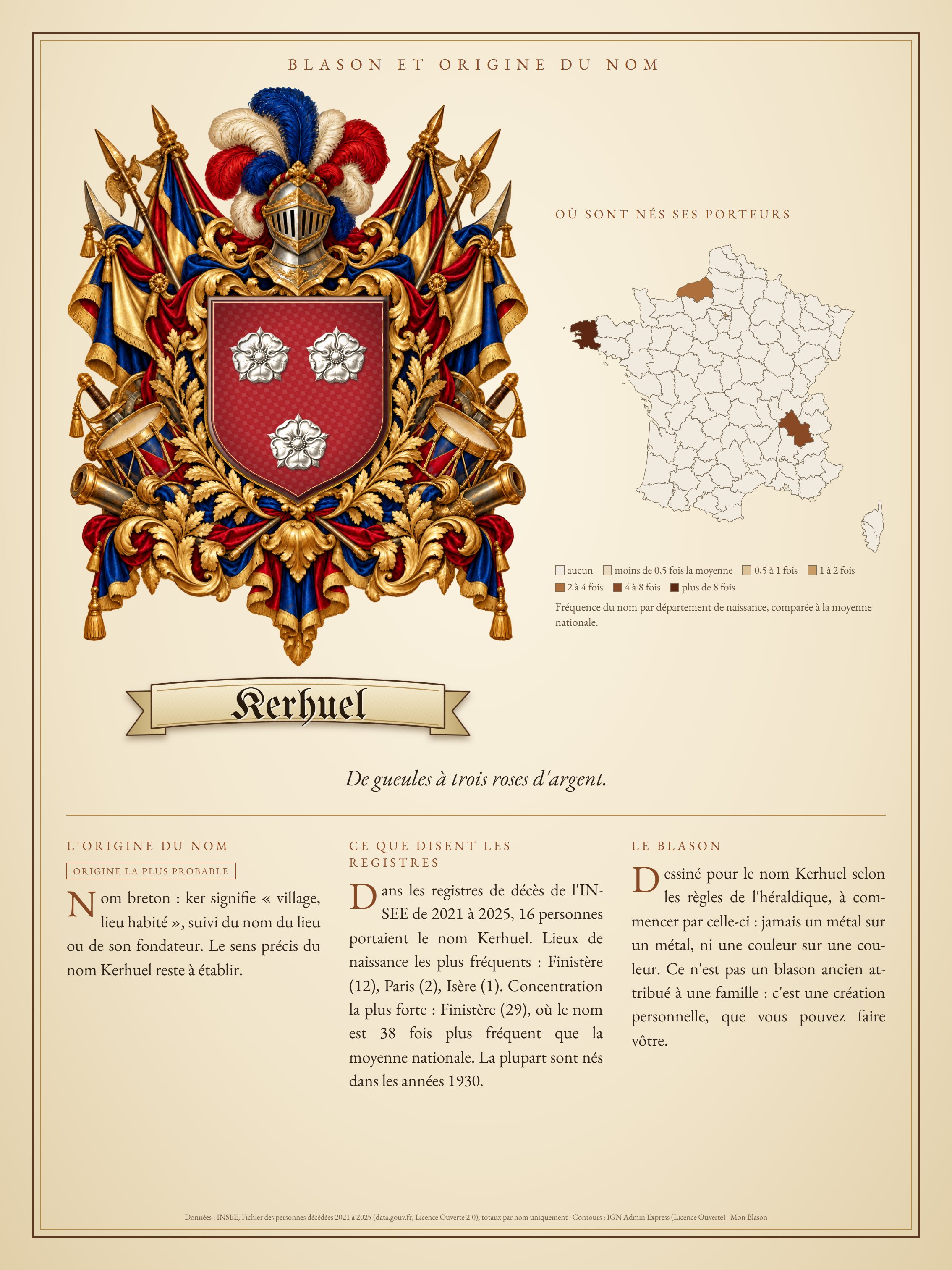 Affiche du nom Kerhuel