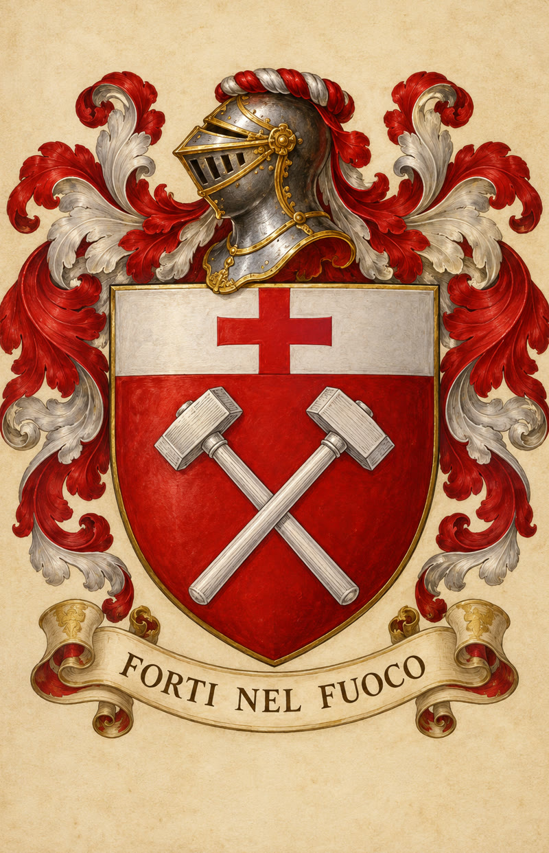Armoiries d'exemple de la famille Ferrari